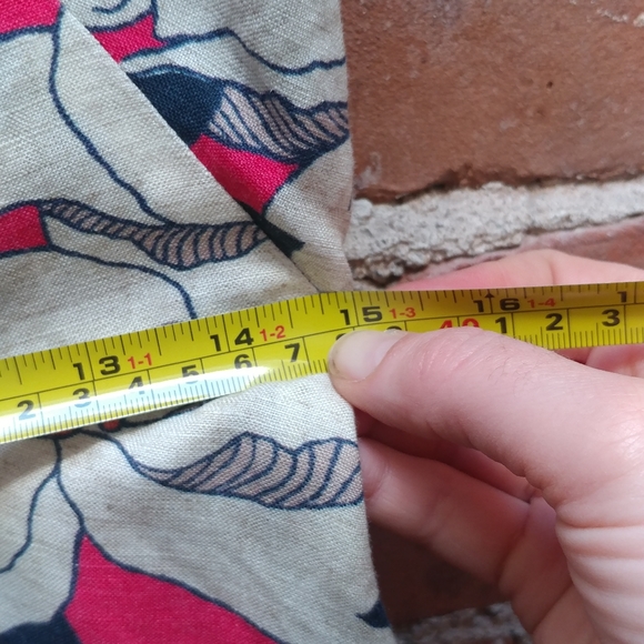 Coral Floral Linen Dress - Picture 2 of 4